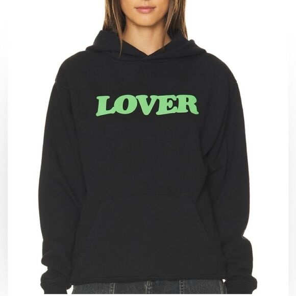 Bianca Chandon Lover Logo Hoodie in black and white. Unisex Large - Picture 10 of 11